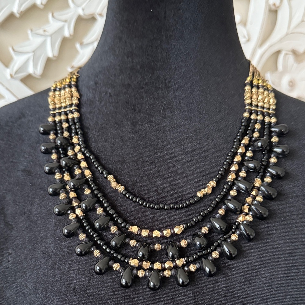 5 strand statement necklace